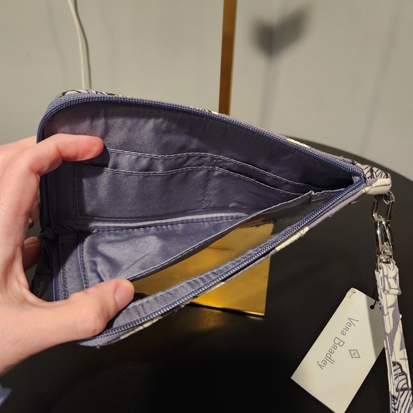 Vera Bradley Gray and White Wristlet - Picture 3 of 3